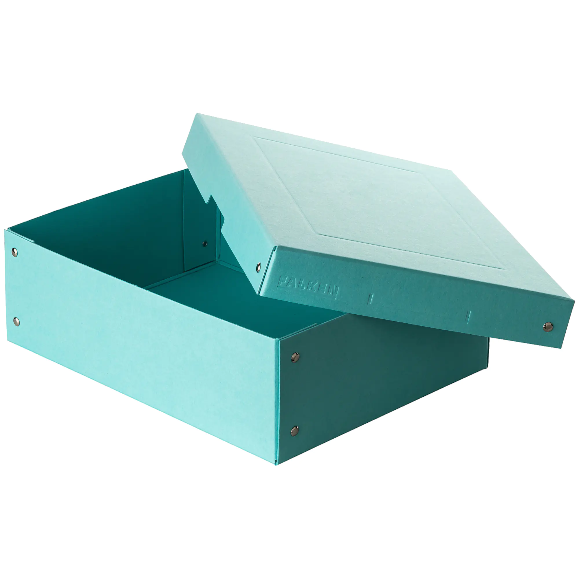 Falken Aufbewahrungsbox PURE Box Pastell A4 100mm azur aus der Kategorie Aufbewahrung