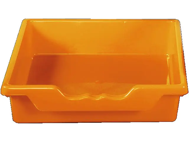 Set aus 4xErgo Tray Box M mit Montageschienen, Orange, aus schwer entflammbarem Kunststoff aus der Kategorie Schränke Zubehör