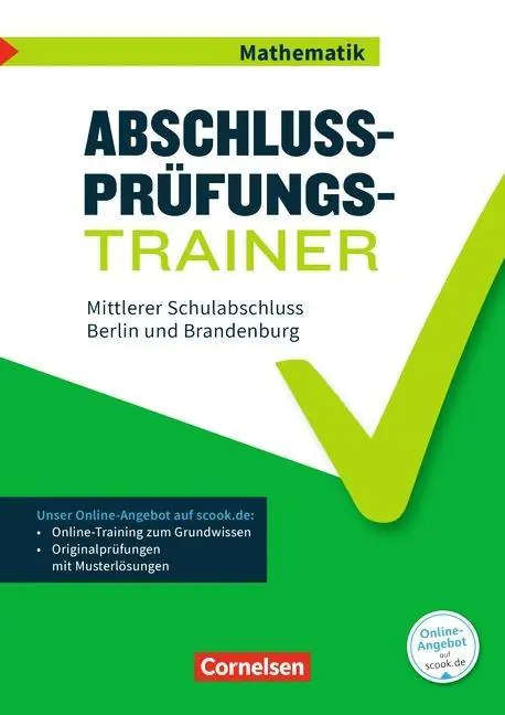 Trainer Mittlerer Schulabschluss Mathematik, AH mit Lösungen 10. Schuljahr aus der Kategorie Mathematik