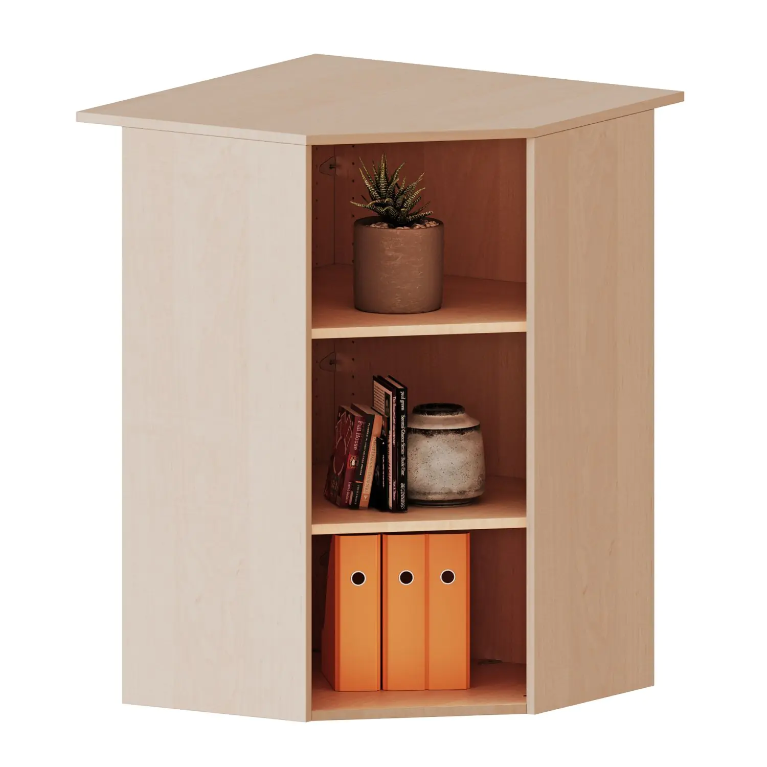 Innenecke Aufsatz, 3 OH, Für 50cm tiefe Schrankwände, B/H/T 80 x 108 x 80cm aus der Kategorie Regale allgemein