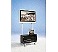 Flat-Screen-Wagen bis  42 Zoll Diagonale, Höhe 170 cm, 86x52 cm (B/T), aus der Kategorie TV Wagen