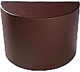 Sitzelement, Hocker halbrund, 112x56 cm (B/T), Höhe 80 cm, aus der Kategorie alte mit Fuß