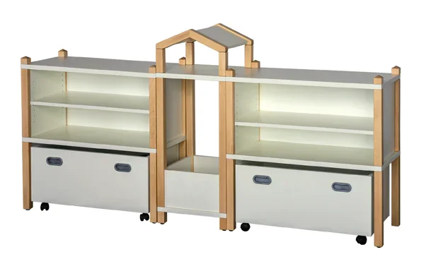 Stollenregalsystem "MIA", Stollen aus Buche Massivholz aus der Kategorie Regalsysteme