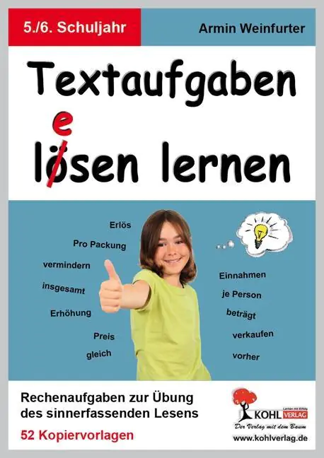 Textaufgaben l(e)ösen lernen - 5.-6. Schuljahr aus der Kategorie Deutsch