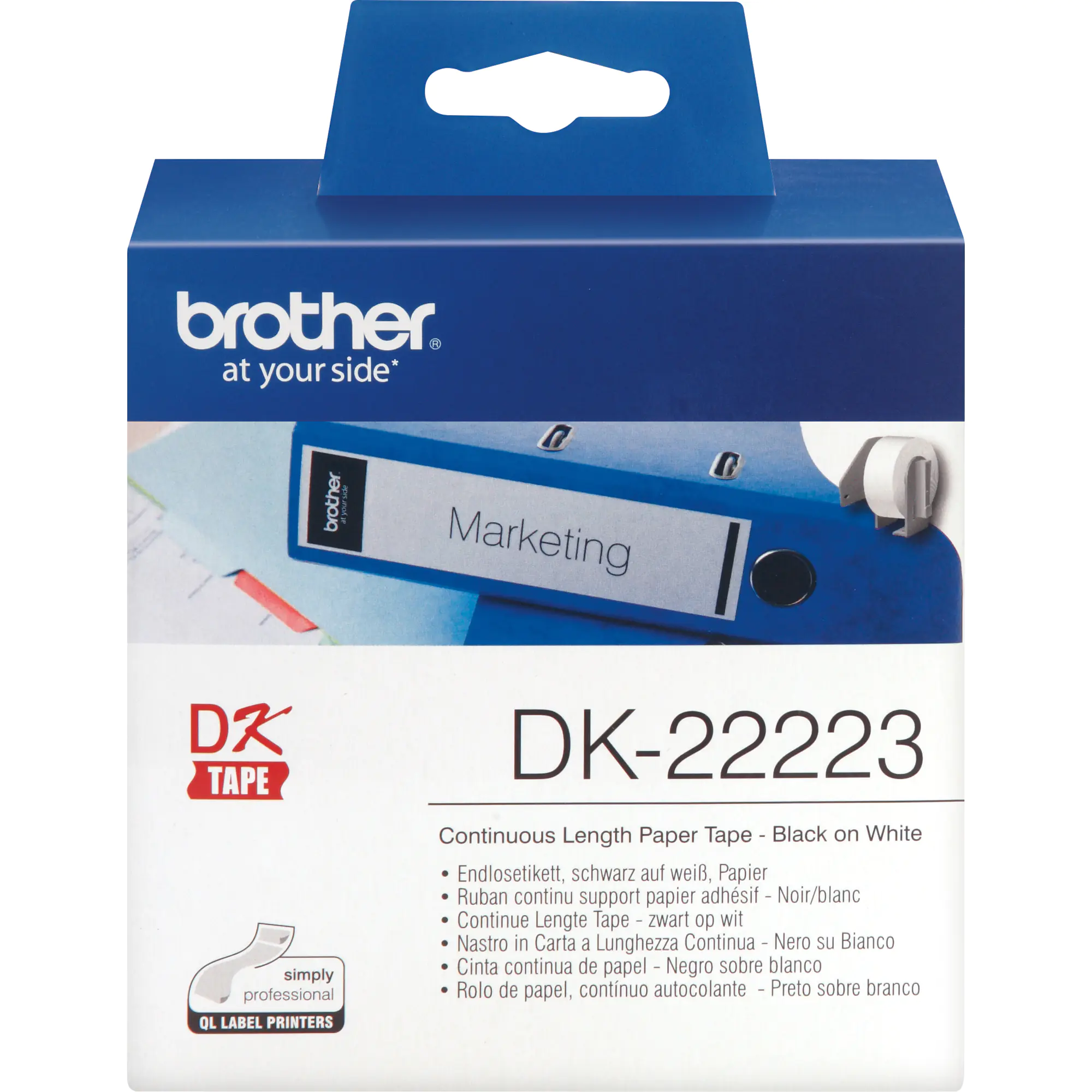 Brother Endlosetikettenrolle 50mmx30,48m weiß aus der Kategorie Etiketten