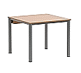 EDV-Tisch,  90x90 cm (B/T), 72 cm hoch, Holzkabelkanal mit Deckel, aus der Kategorie EDV-Tische