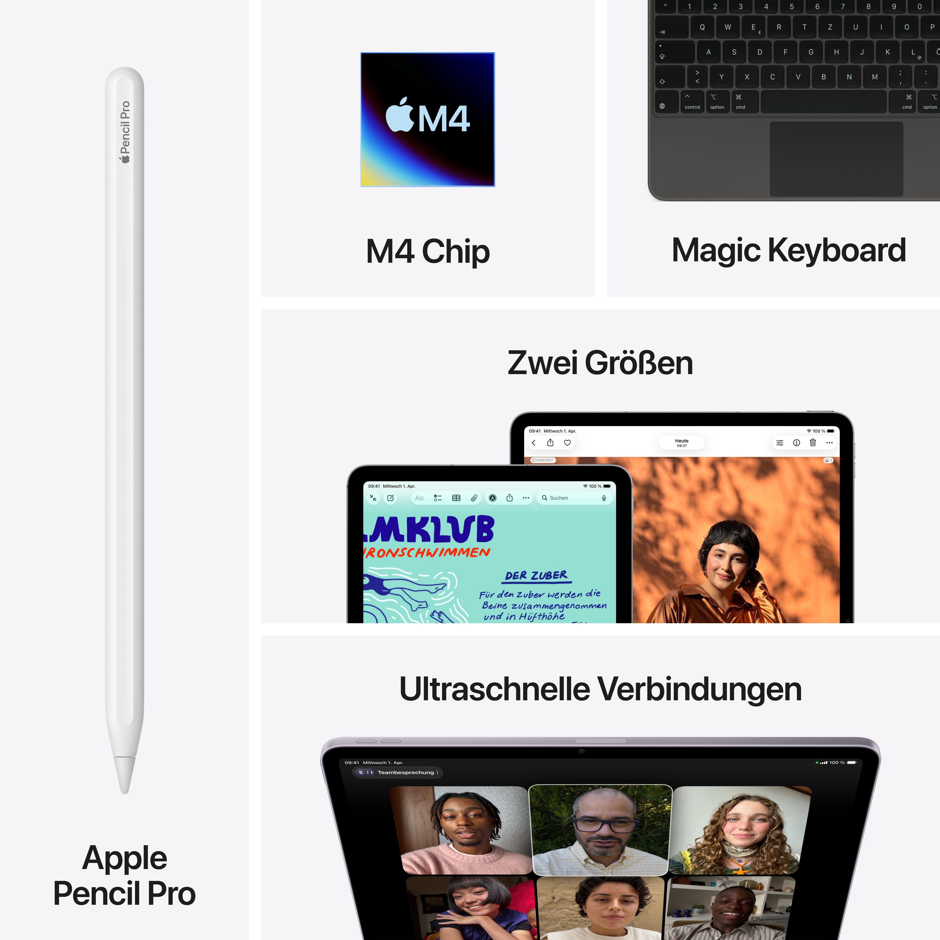 Apple iPad Air 11" (2026) | WiFi+Cellular | 11" | 512GB | Violett aus der Kategorie Tablets
