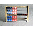 Schüler-Rechenrahmen, 1 - 100, 5/5 Kugeln, rot/blau, aus der Kategorie Schüler-Rechenrahmen
