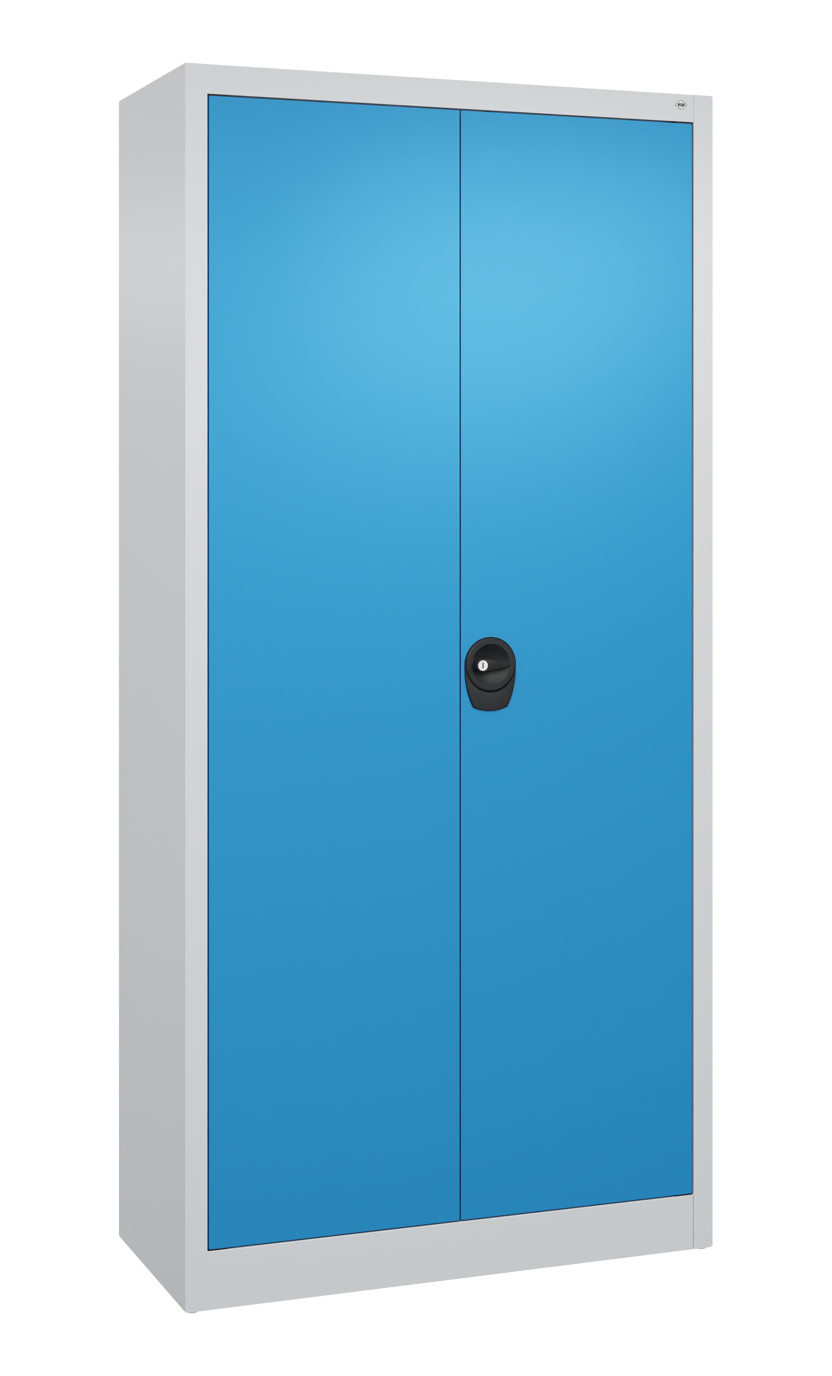 Stahlschrank mit 2 Türen, abschließbar, B/H/T 93 x 195 x 40cm, 4 verstellbare Fachböden, Lieferzeit: aus der Kategorie Hauptnavigation