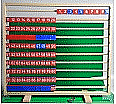 Würfel-Rechengerät 1 - 100, Bucherahmen 88x78x20 cm, Tisch-/Überhängemodell aus der Kategorie Rechnen