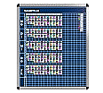 Klassen-Plantafel,  8 Stunden Mo-Fr, für 20 Klassen, 103x97 cm,