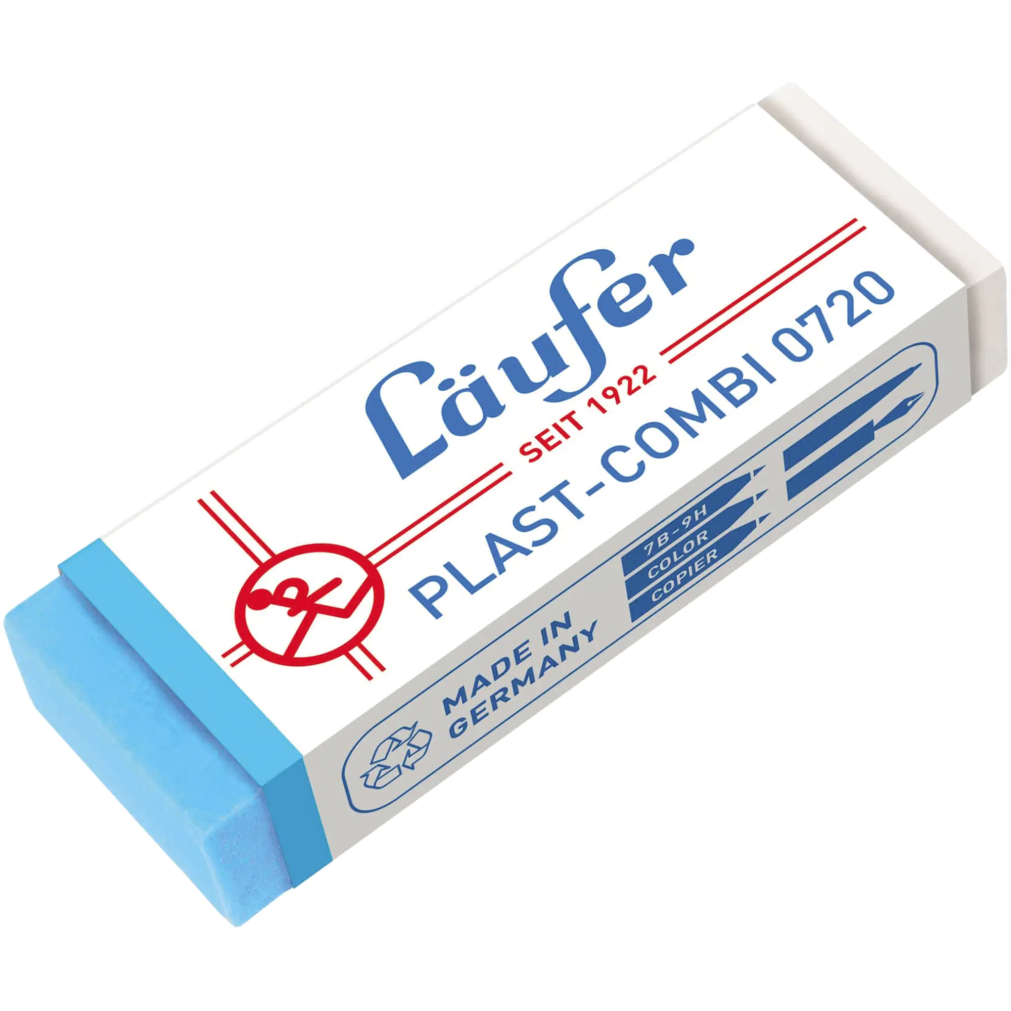 Läufer Radierer Plast-Combi 65x21x12mm aus der Kategorie Radierer