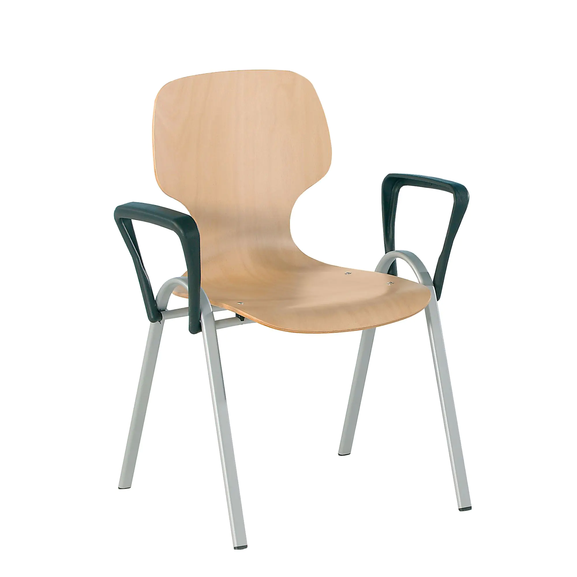 Schalenstuhl mit Armlehne, aus der Kategorie Objektstühle