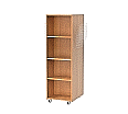 Bücherregal, 165 cm hoch, 52x64 cm (B/T), doppelseitig, 6 Böden, aus der Kategorie Bibliotheksinseln