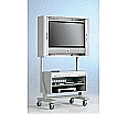 Flat-Screen-Schrank fahrbar, bis 40 Zoll Diagonale, Höhe 190 cm, 114x65 cm (B/T) aus der Kategorie TV-Möbel