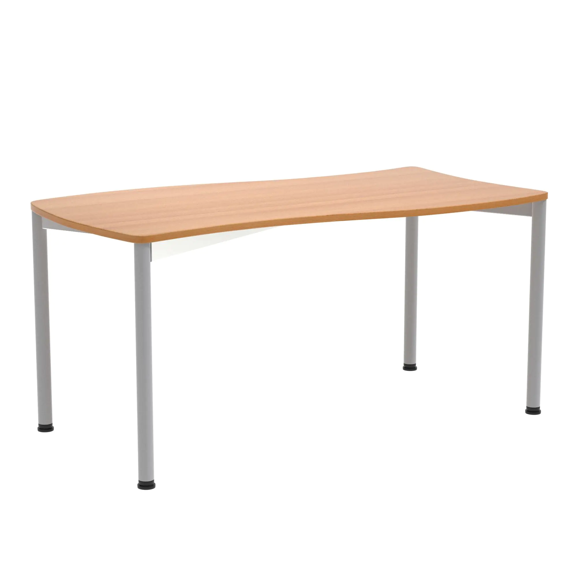 Wellentisch Rechteck, 130x65 cm (B/T), höhenverstellbar von 58-72 cm, aus der Kategorie Tische Allgemein