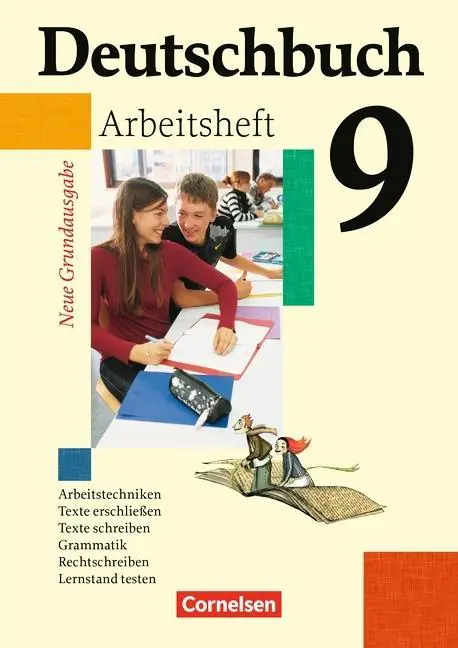 Deutschbuch. 9. Schuljahr. Arbeitsheft mit Lösungen Neue Grundausgabe. aus der Kategorie Deutsch