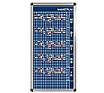 Personal-Raum-Plan, 10 Stunden, 23 Spalten, 103x57 cm,