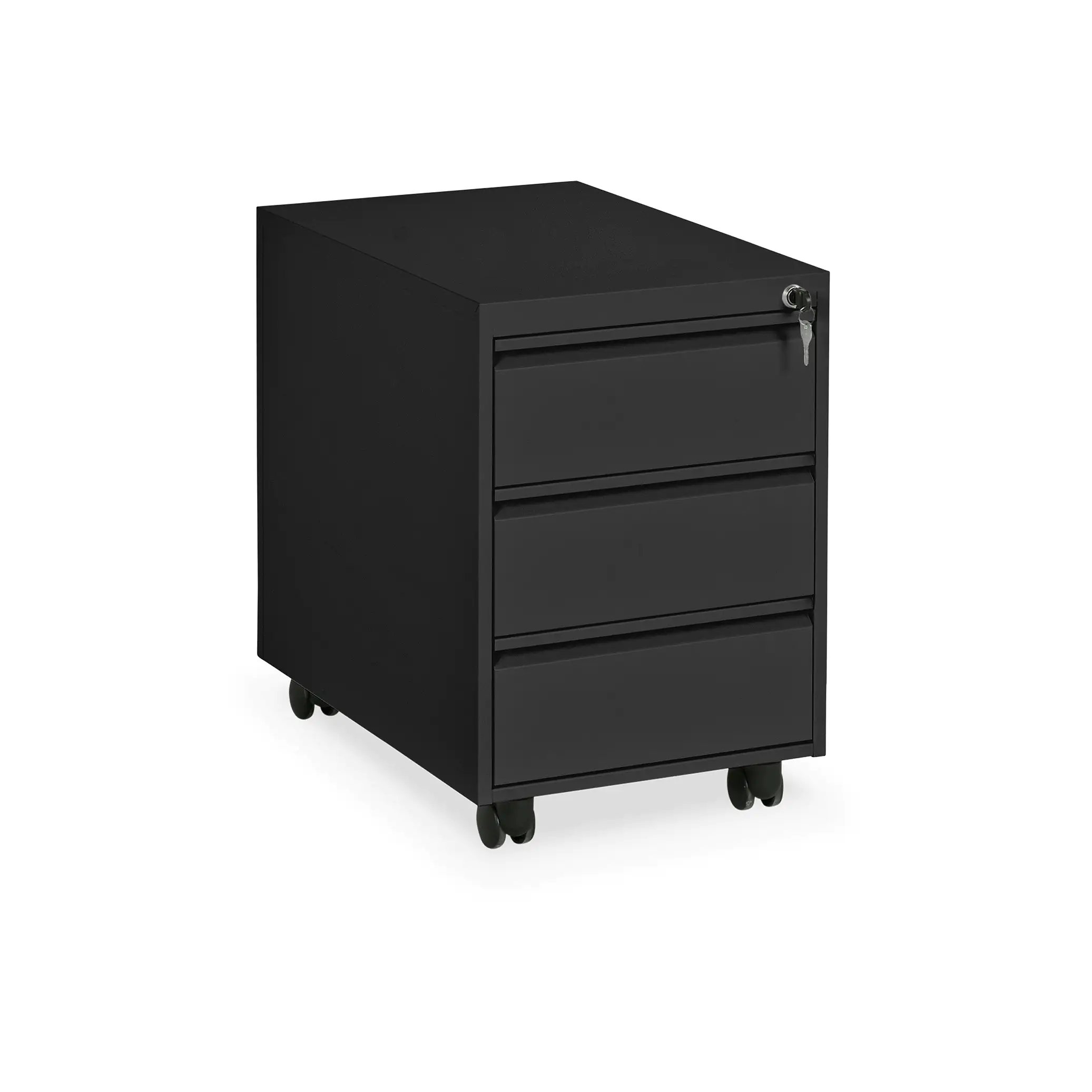 Ceha | Rollcontainer ST600 | 3 Schübe | Tiefe 600mm | RAL9005 aus der Kategorie Schnelllieferprogramm
