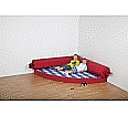 Entspannungs-Element-Viertelkreis, 160x160 cm (B/T), Höhe 15 cm, fester Füllkörper, aus der Kategorie alte Ecksofa