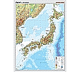 Wandkarte Japan, phys.(Vorderseite), polit.(Rückseite), 147x202cm aus der Kategorie Wandkarten Geographie