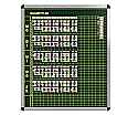Klassen-Plantafel,  8 Stunden Mo-Fr, für 20 Klassen, 103x97 cm,