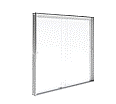 Info-Wandvitrine, 100 cm hoch, 110x5,0 cm (B/T), Rückwand Stahl weiß, aus der Kategorie Informationsvitrinen Innen wandmontiert