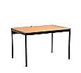 EDV-Tisch, 120x80 cm (B/T), 72 cm hoch, offener Blechkabelkanal, aus der Kategorie EDV-Tische