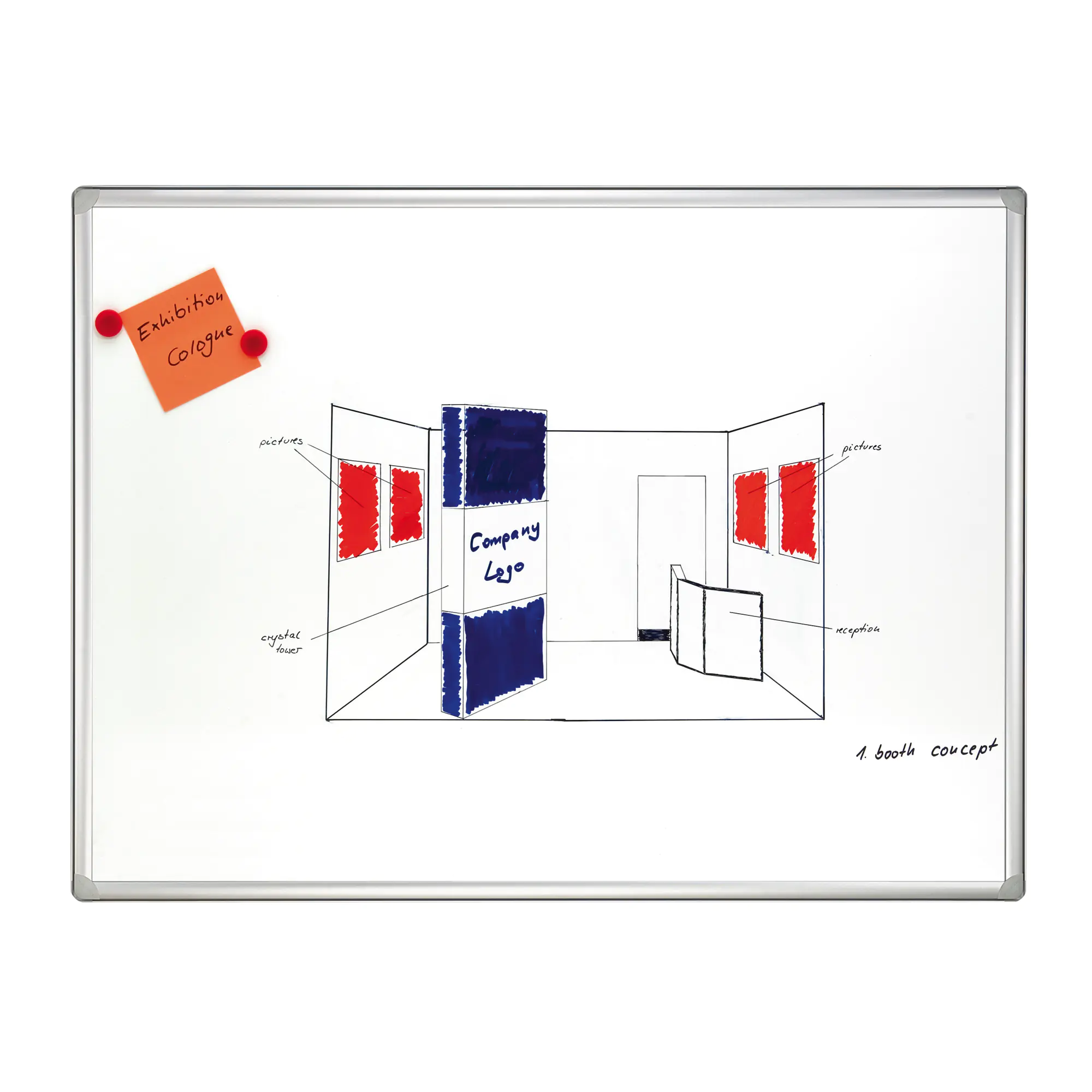Franken Whiteboard Pro 100x75cm magnethaftend ws aus der Kategorie Präsentation & Planung