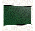Wandtafel Stahlemaille grün, 180x120 cm, mit durchgehender Ablage,
