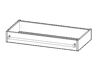Leiterzarge zur Aufnahme einer Leiter Höhe 15cm, für 104,5cm breite und 50cm tiefe Schrankwände aus der Kategorie Schränke Zubehör