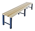 Sitzbank freistehend, 150 cm, ohne Schuhrost, aus der Kategorie Garderoben