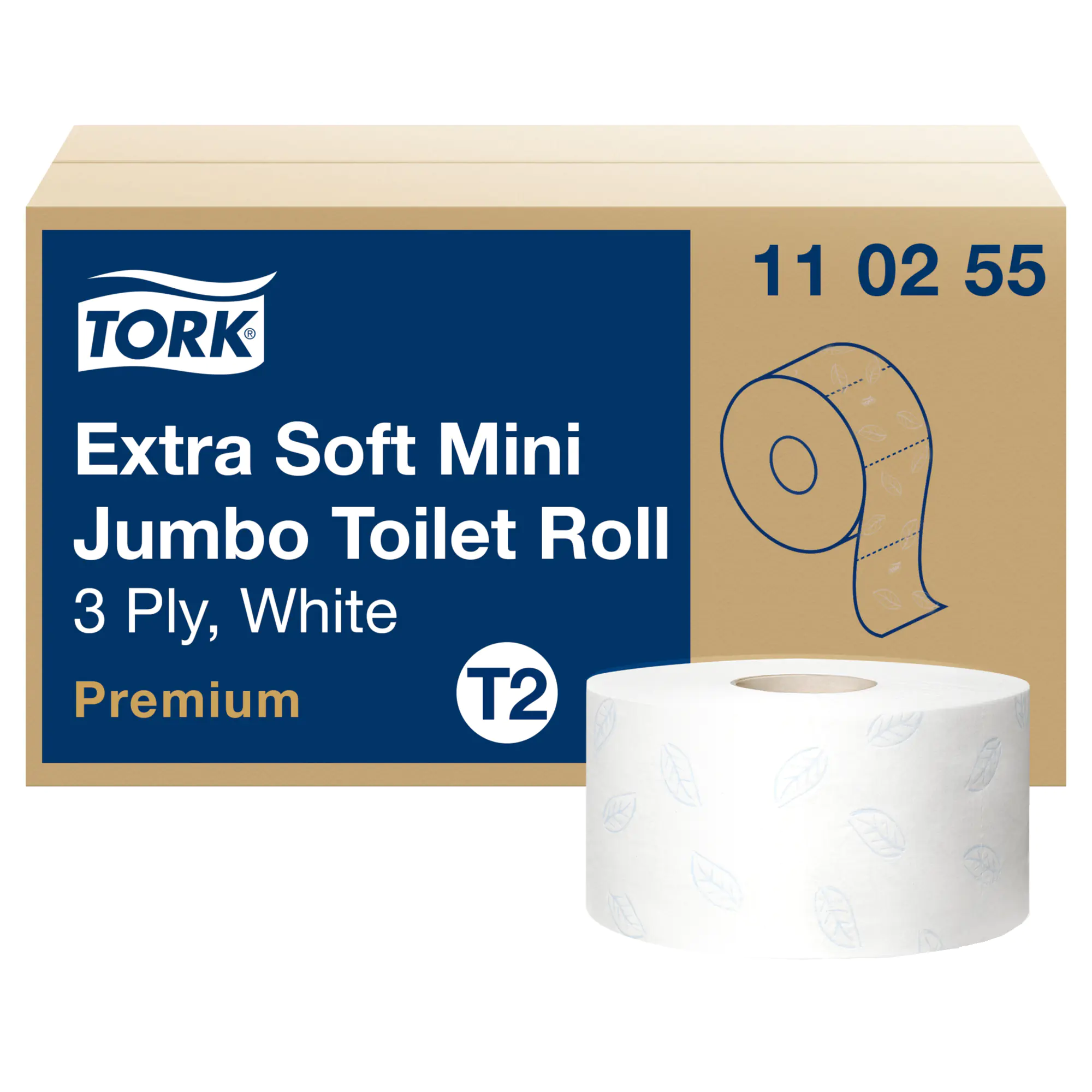 Tork Toilettenpapier Mini Jumbo 3lagig ws 12 St. aus der Kategorie Toilettenpapiere & -spen