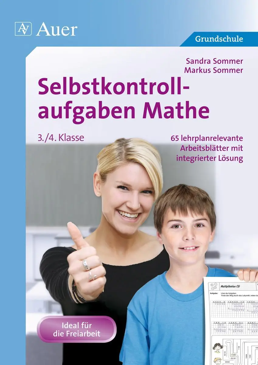 Selbstkontrollaufgaben Mathematik für die 3.-4. Klasse aus der Kategorie Mathematik