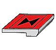 Kippmagnet für den Klassenplan einzeln, 10x15x3 mm, ganzfarbig, mit Symbol aus der Kategorie Präsentationsflächen & -ausstattung