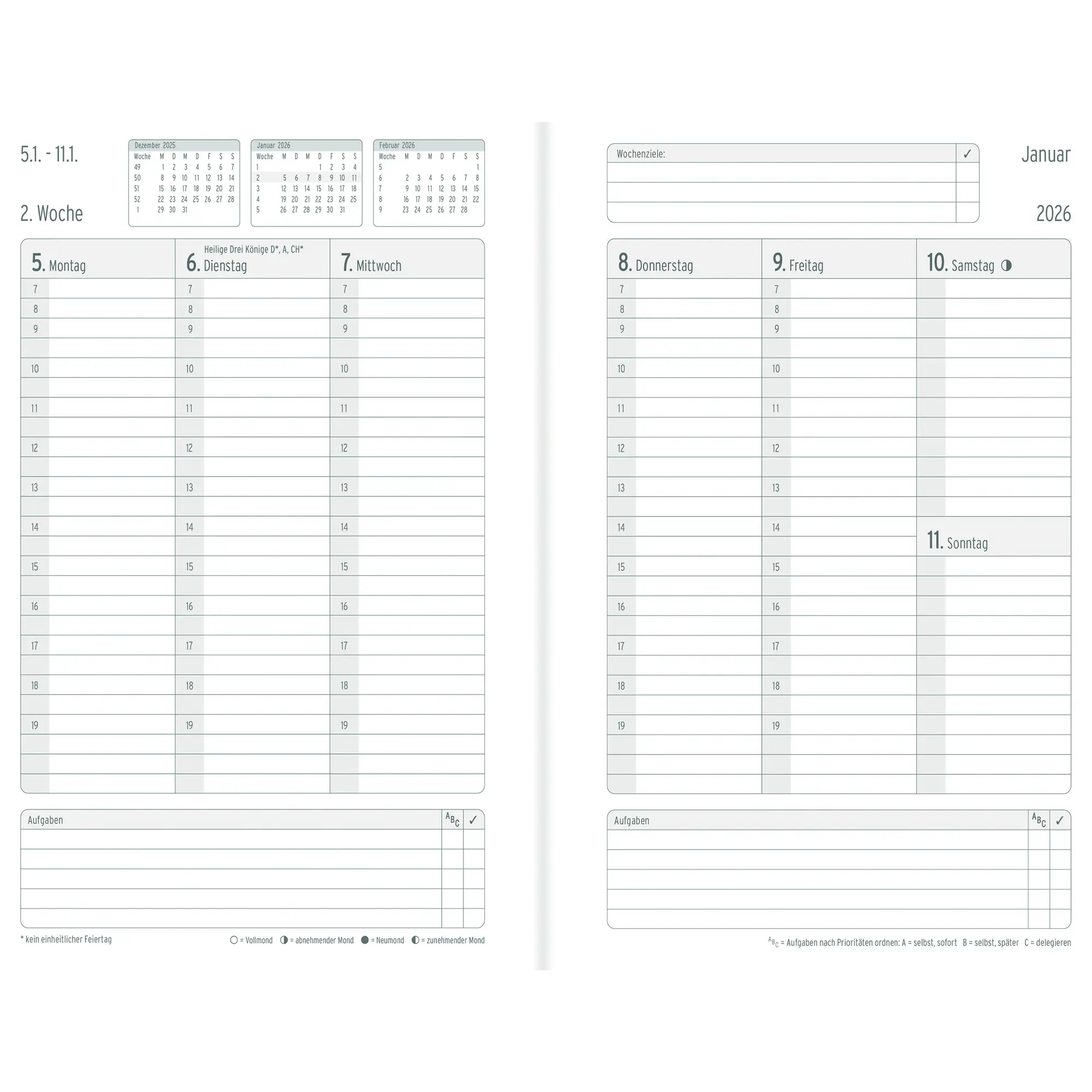 Chronoplan Buchkalender Business Edition A5 sw aus der Kategorie Kalender & Zubehör