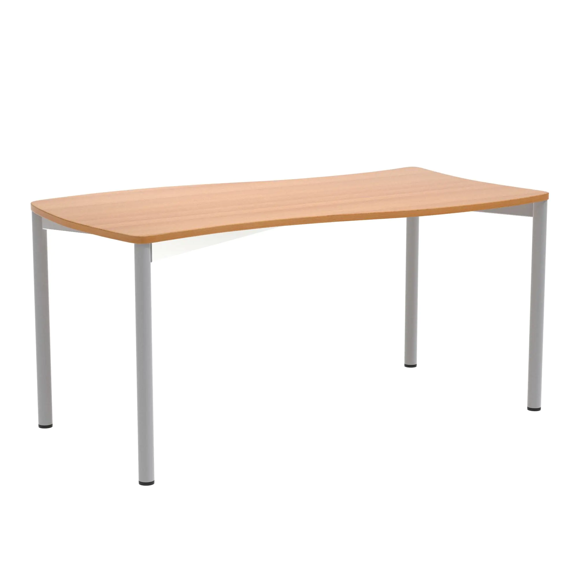 Wellentisch Rechteck, 130x65 cm (B/T), Höhe wählbar, aus der Kategorie Tische Allgemein