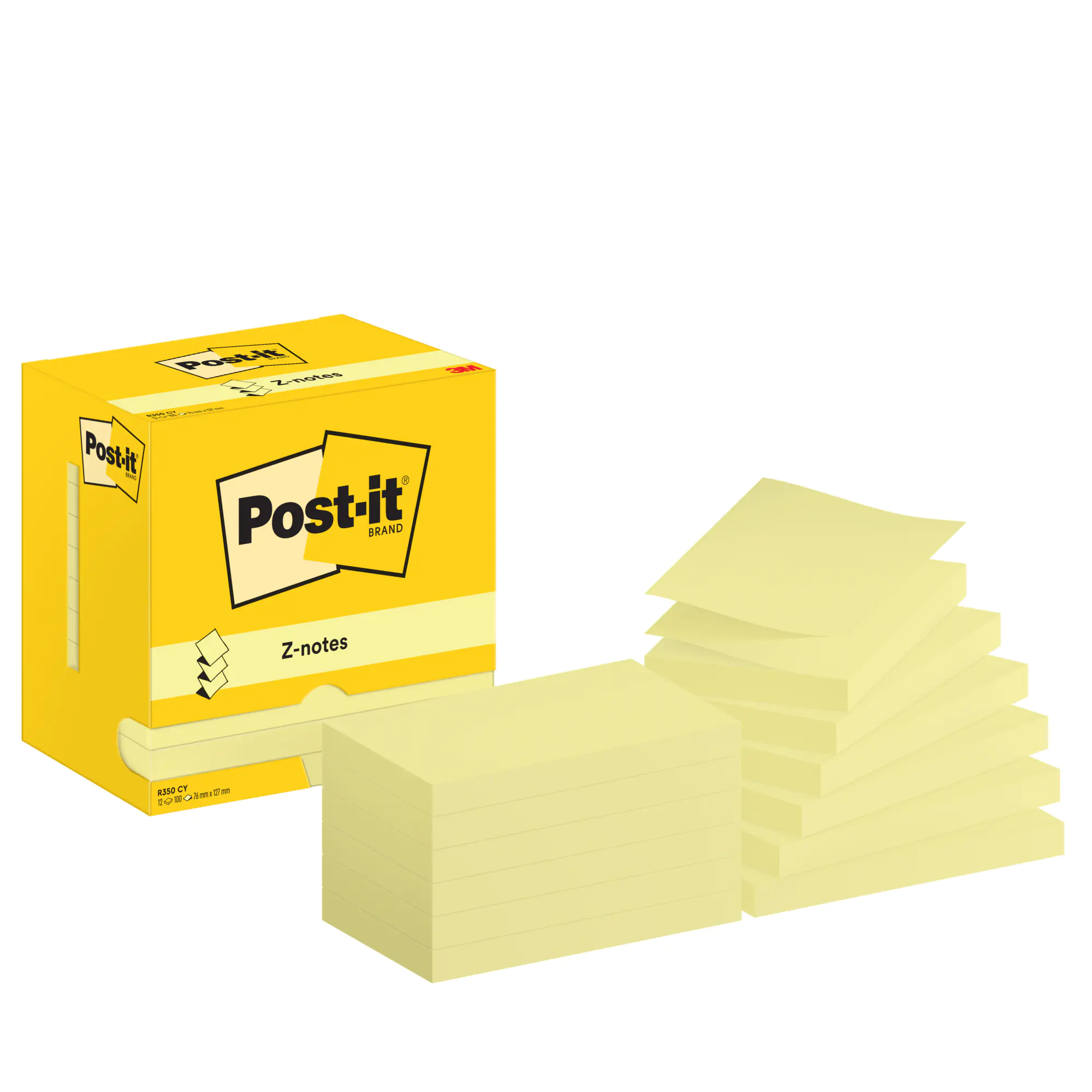 Post-it Haftnotiz Z-Notes 127x76mm ge 12St aus der Kategorie Haftnotizen & -streifen