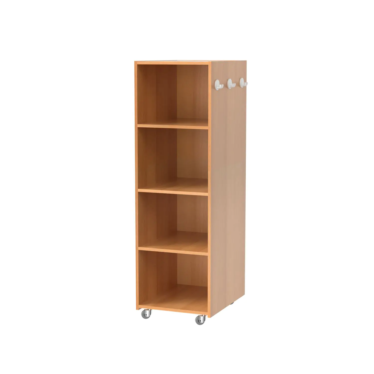 Bücherregal, 165 cm hoch, 52x64 cm (B/T), doppelseitig, 6 Böden,