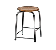 Vierbein-Hocker, Sitzhöhe 51 cm, umlaufende Fußraste, 4 verschiedene  Höhen