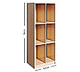 Schultaschenregal mit 6 Fächern, B/H/T 70,3 x 154 x 50 cm aus der Kategorie Taschen- & Schuhaufbewahrung 