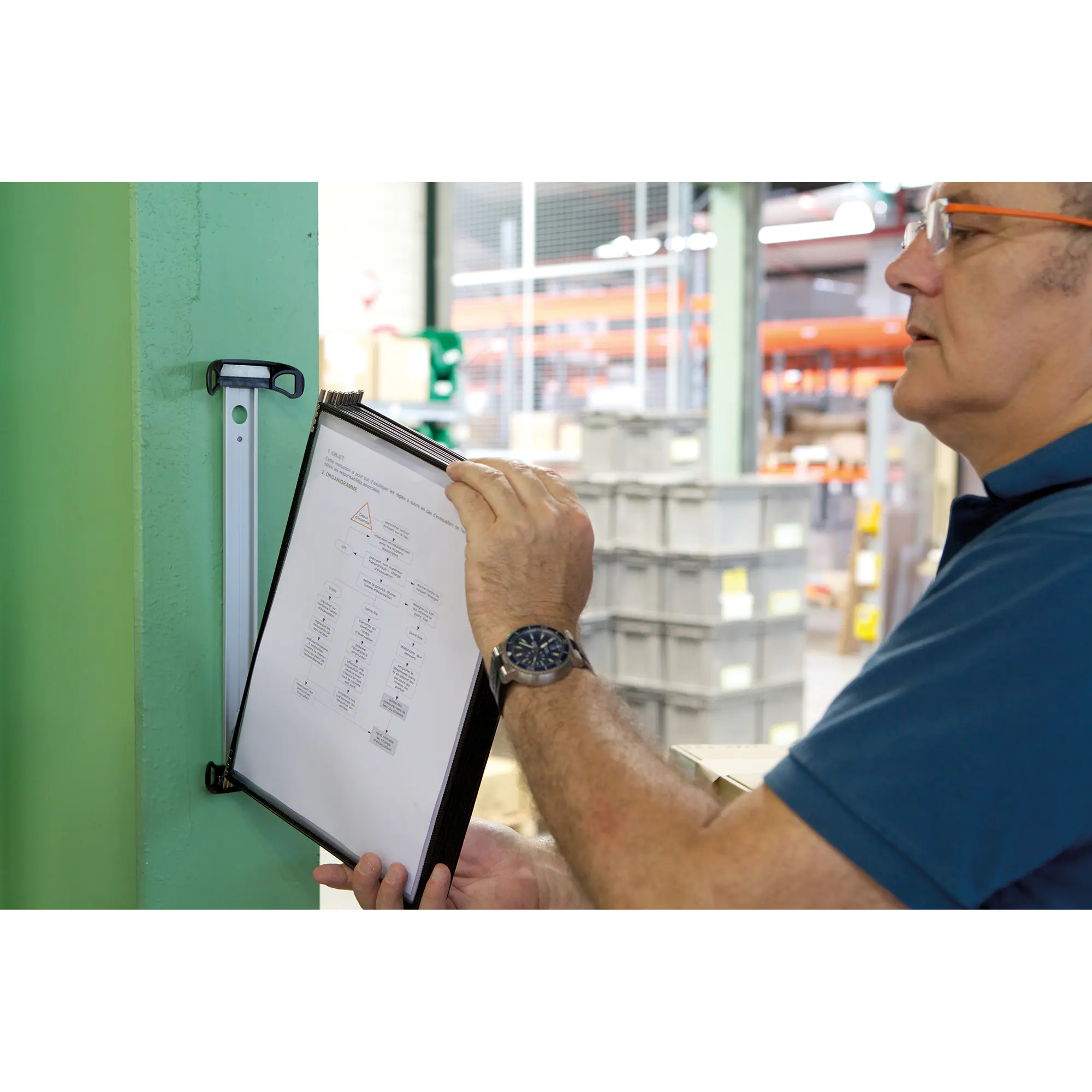Djois Wandelement PRO A4 5Tafeln PVC sw aus der Kategorie Präsentation & Planung