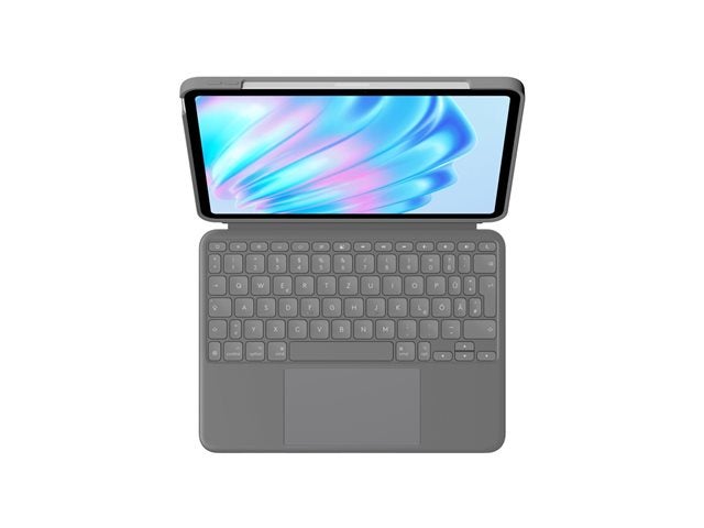 Logitech Combo Touch | Tastaturhülle | QWERTZ - Deutsch | Oxford Grau für Apple 10.9-in iPad Air aus der Kategorie Logitech
