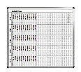 Klassen-Plantafel, 12 Stunden Mo-Fr, für 30 Klassen, 123x137 cm,