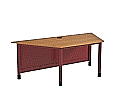 EDV-Trapeztisch, 200x100 cm (B/T), 72 cm hoch, ohne Computer-Halterung,