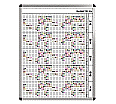 Personal-Raum-Plan, 12 Stunden, 43 Spalten, 123x97 cm,
