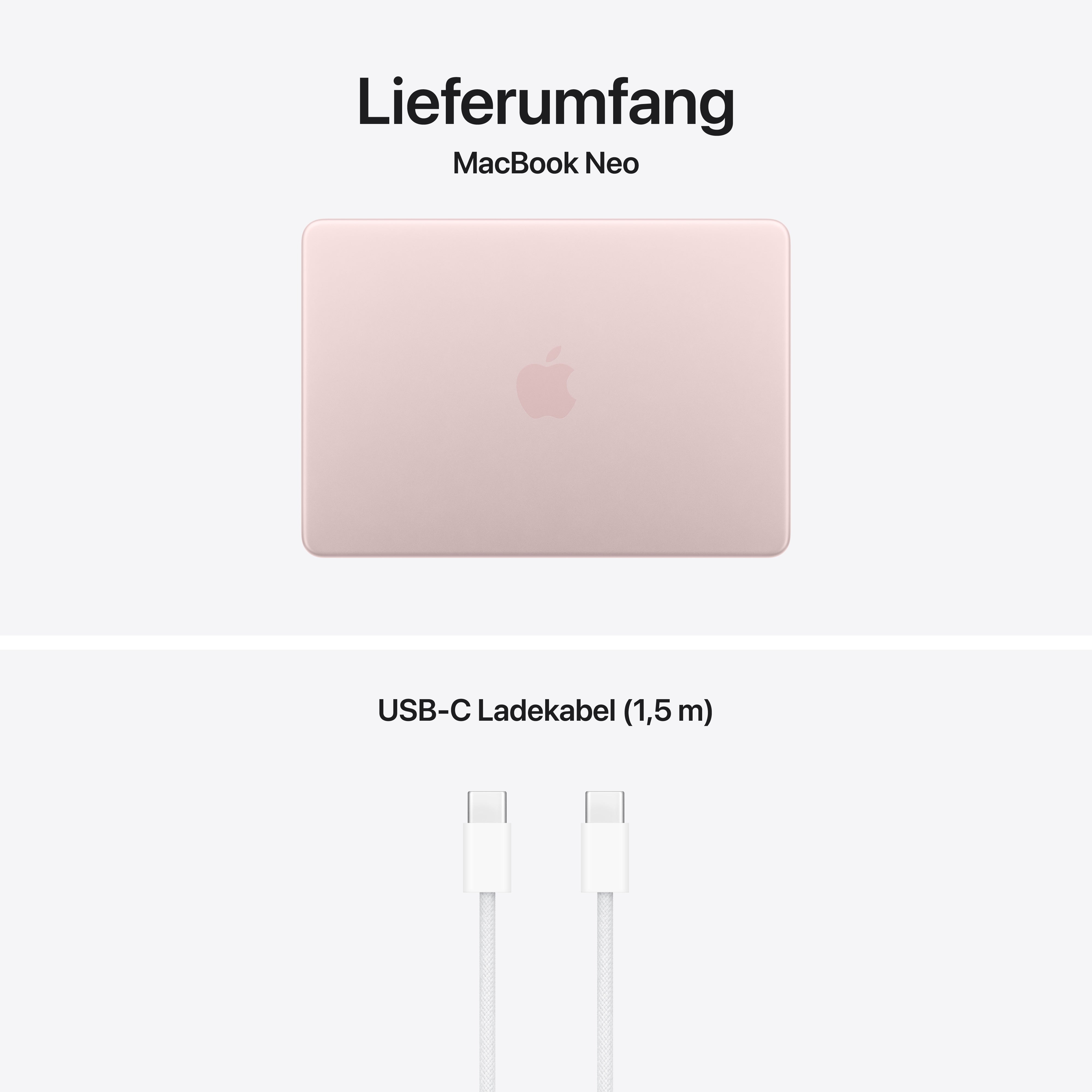 Apple Macbook Neo 13" | A18 pro | 8GB | 512GB | Touch ID | Rosa aus der Kategorie Notebooks