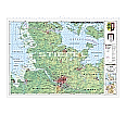 Wandkarte Schleswig-Holstein, phys.(Vorderseite), stumm (Rückseite), 160x120 cm,