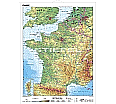 Wandkarte Frankreich, physisch, französisch, 120x160 cm, aus der Kategorie Alle Produkte