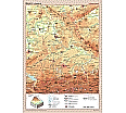 Posterkarte Bayern. physisch, politisch aus der Kategorie Geographie